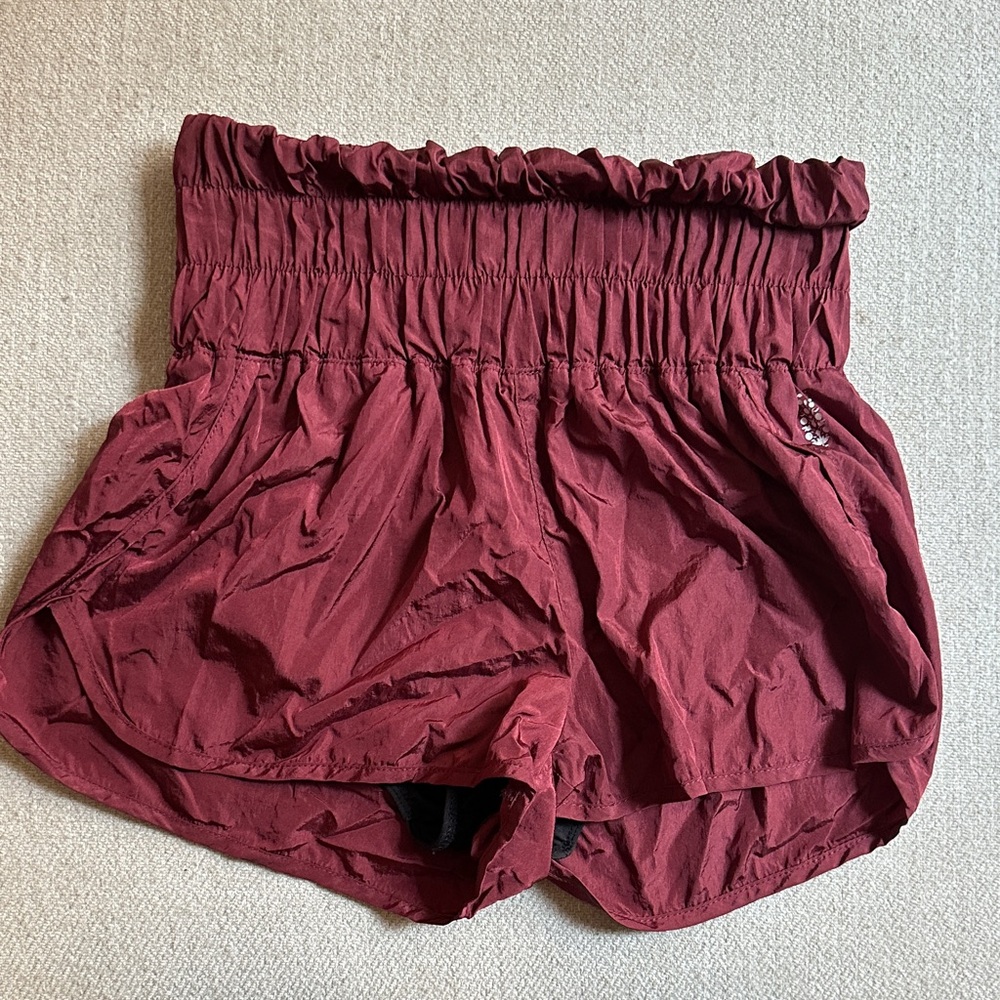 Free People Movement Women's Burgundy Shorts (Size S)